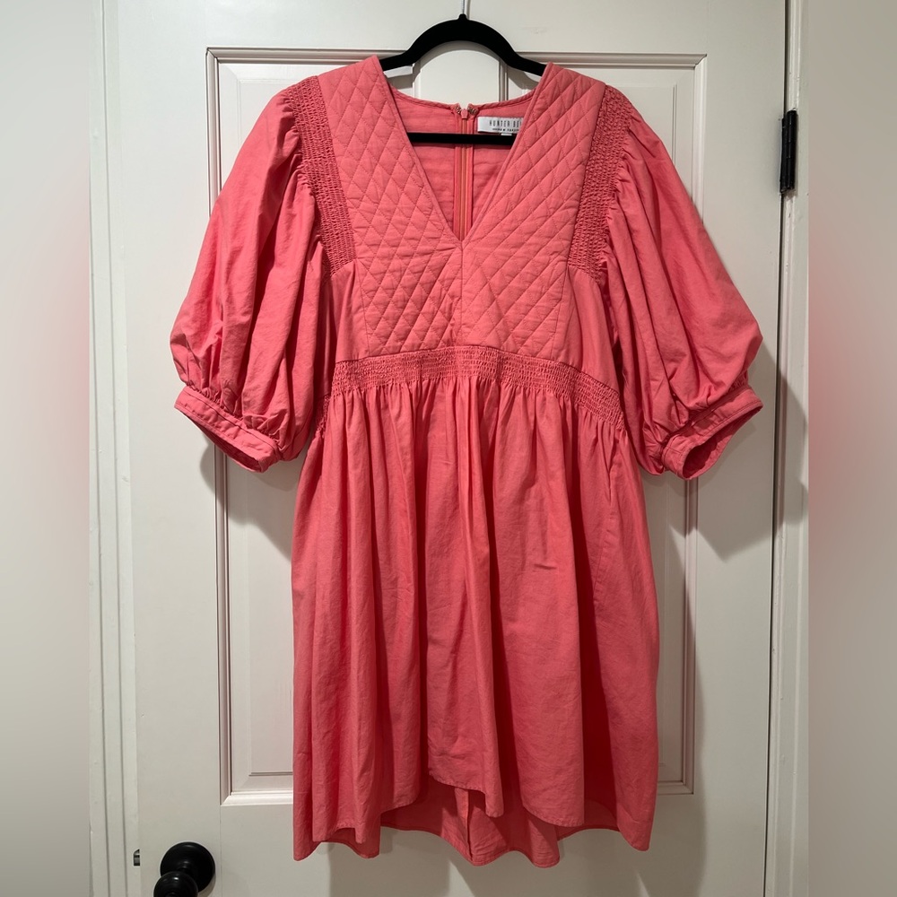 HUNTER BELL Pink Puff Sleeve Sundress